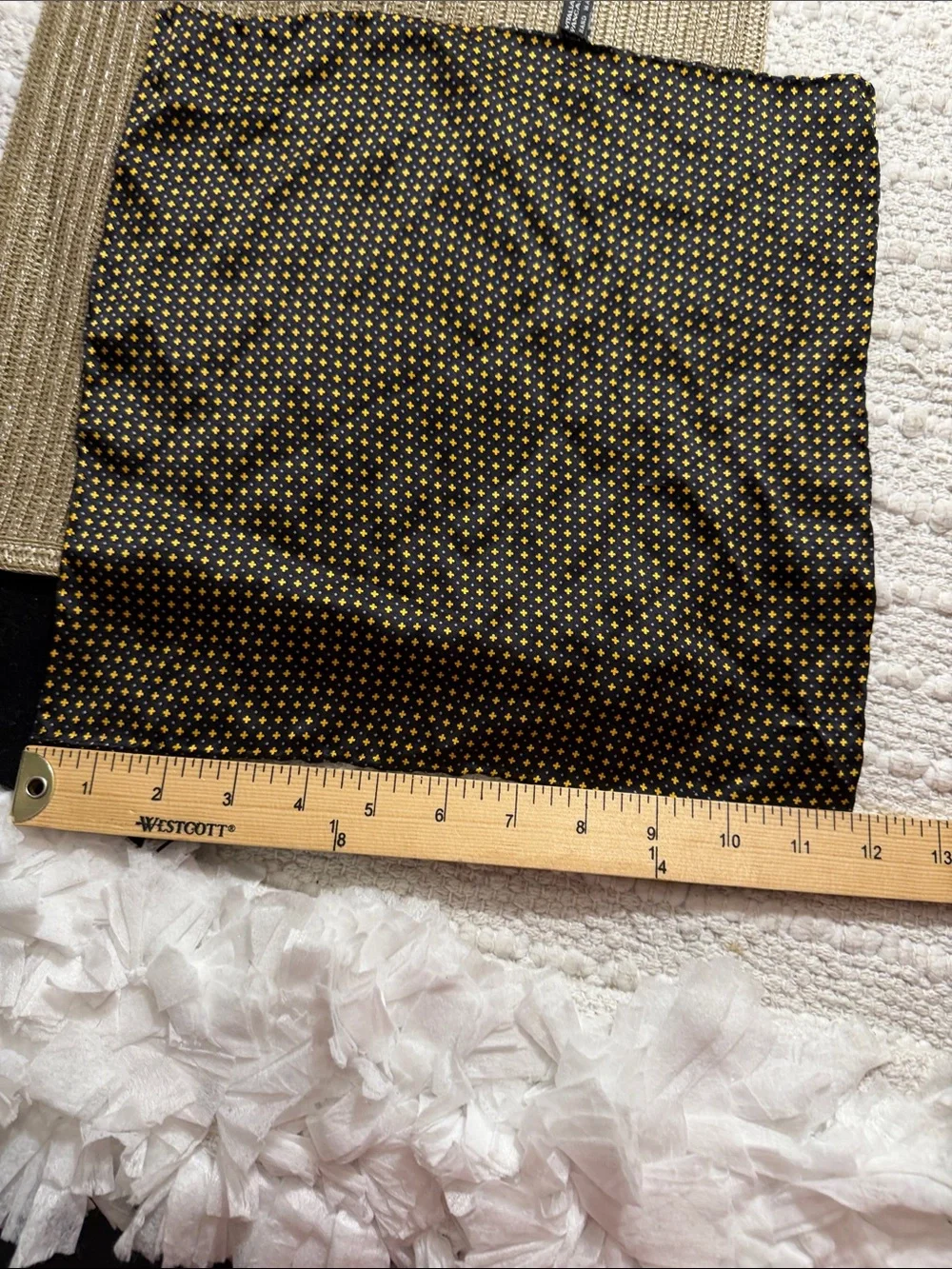 Vitaliano Pancaldi Milano Pocket Square Black Gold Silver Geometric Italy 12x12